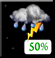 Sunday Night: Chance Showers And Thunderstorms