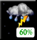 Saturday Night: Chance Showers And Thunderstorms then Showers And Thunderstorms Likely